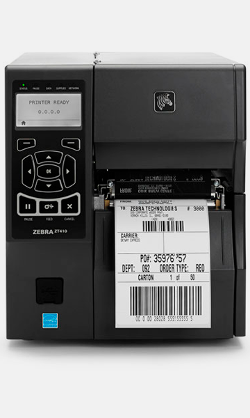 Zebra ZT410 industriele labelprinter voor labels etiketten